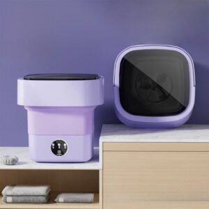 Effortless Quick Laundry: Portable Folding Mini Washing Machine | Compact Smart Washer for Bachelors, PGs & Small Families