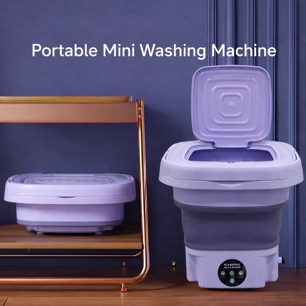 Effortless Quick Laundry: Portable Folding Mini Washing Machine | Compact Smart Washer for Bachelors, PGs & Small Families - Image 9